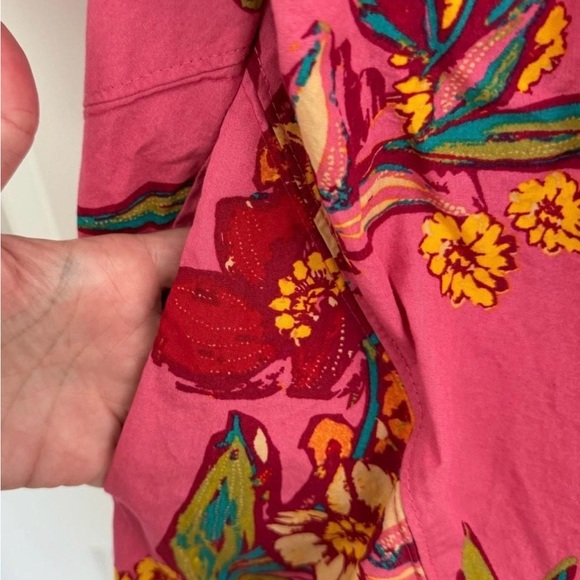 Free People Jodie Sunrise Combo Printed Tunic Dress Pink XS - Picture 4 of 6
